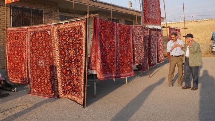 دومین جشنواره فرش ملی چار چنگ دستباف روستای تاریخی کسب برگزار شد