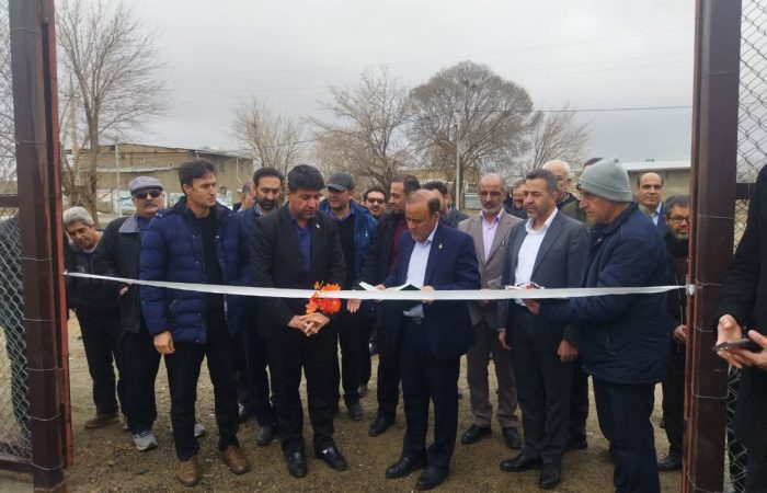 افتتاح زمین چمن ورزشی روستای کسب ملایر به مناسبت دهه فجر